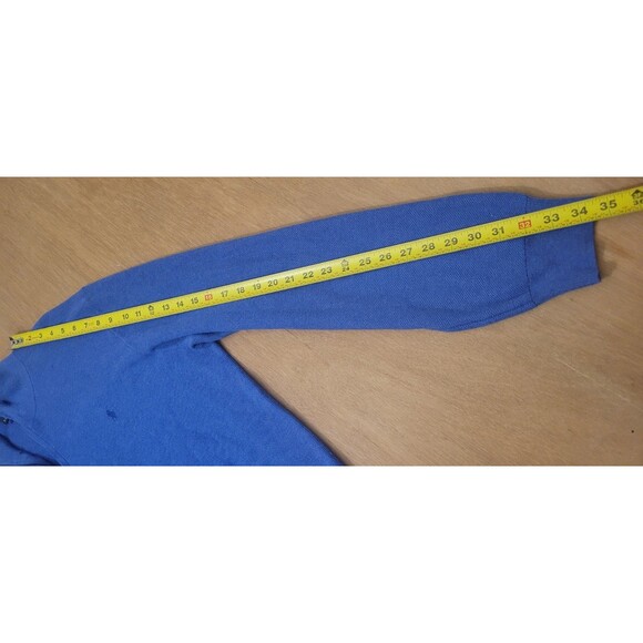 Polo Ralph Lauren 1/4 Zip Pima Cotton Pullover Sweater Men's Size XL Blue - Picture 13 of 14